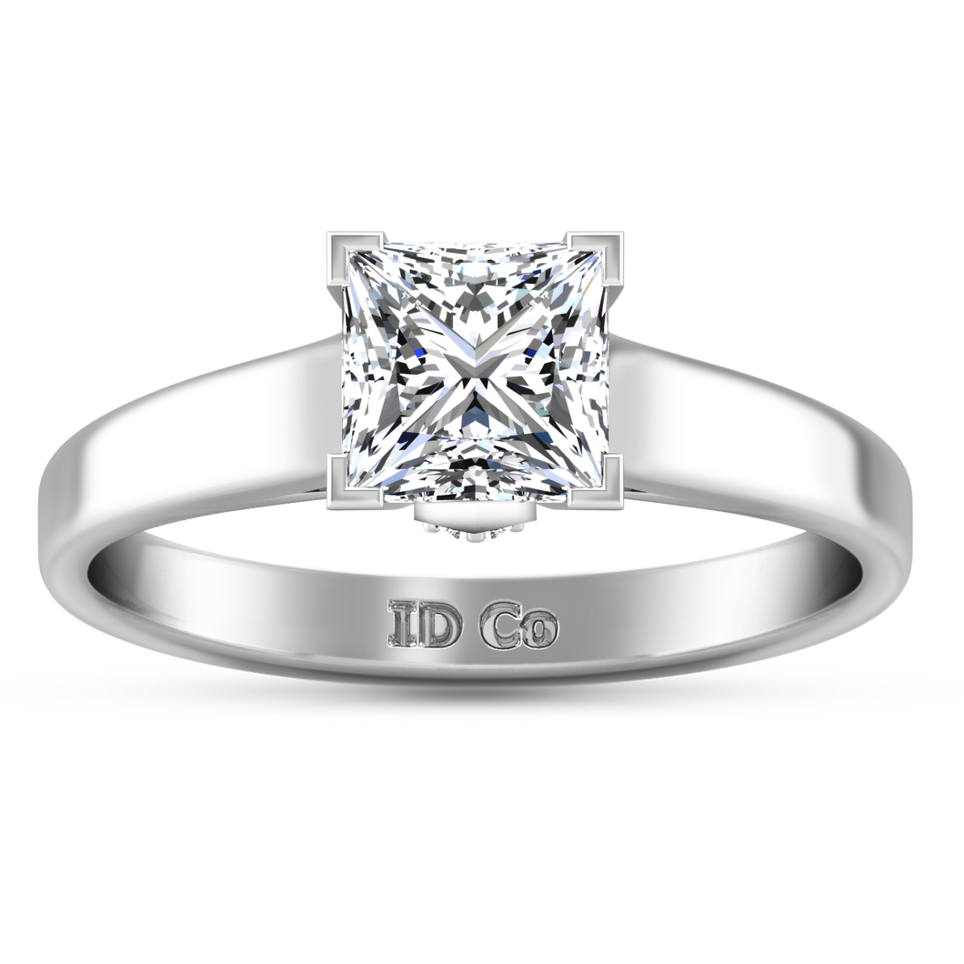Solitaire Princess Cut Engagement Ring Holly