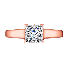 Load image into Gallery viewer, Solitaire Princess Cut Engagement Ring Holly
