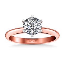 Load image into Gallery viewer, Solitaire Engagement Ring Cathedral 6 Prong