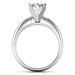 Solitaire Engagement Ring Cathedral 6 Prong