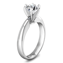 Load image into Gallery viewer, Solitaire Engagement Ring Wide Classic 6 Prong