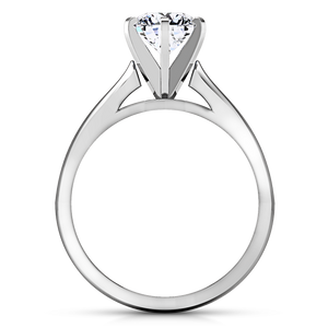 Solitaire Engagement Ring Tapered And Arched