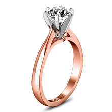 Load image into Gallery viewer, Solitaire Engagement Ring Tapered And Arched