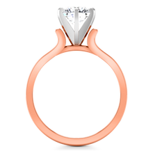 Load image into Gallery viewer, Solitaire Engagement Ring Curved Shoulder