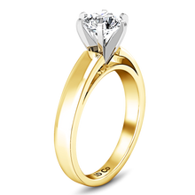 Load image into Gallery viewer, Solitaire Engagement Ring 6 Prong Contemporary