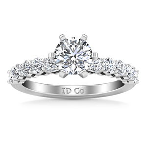 Pave Engagement Ring Fleur