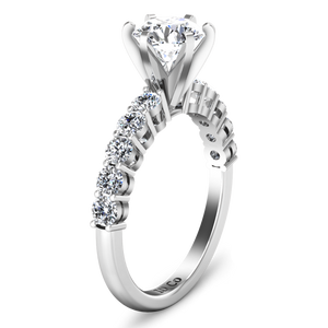 Pave Engagement Ring Fleur