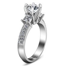 Load image into Gallery viewer, Three Stone Engagement Ring Ivana