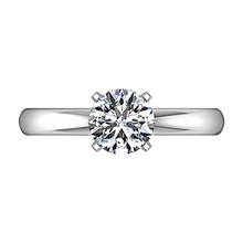 Load image into Gallery viewer, Solitaire Engagement Ring Comfort Fit Round