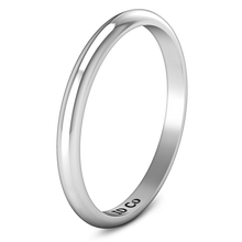 Load image into Gallery viewer, Wedding Band Comfort Fit 2Mm 14K White Gold