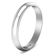 Load image into Gallery viewer, Wedding Band Comfort Fit 3Mm 14K White Gold